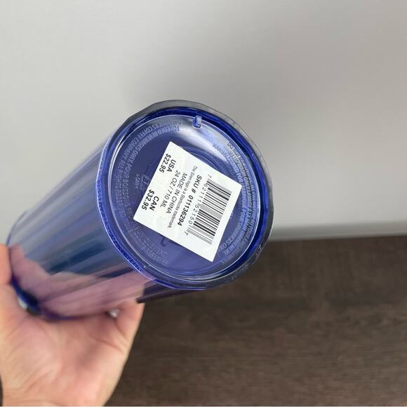 Starbucks NWT Purple Dome Lid Wisteria Kaleidoscope Venti Cold Tumbler 24oz 2022 - Picture 4 of 6